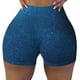 thumbnail image 2 of Fotbe Deep Blue Glitter Shorts Sin Costuras – Shorts Deportivos de Cintura Alta para Mujer, Elásticos para Gimnasio, Yoga, Running o Ciclismo-Medium, 2 of 8