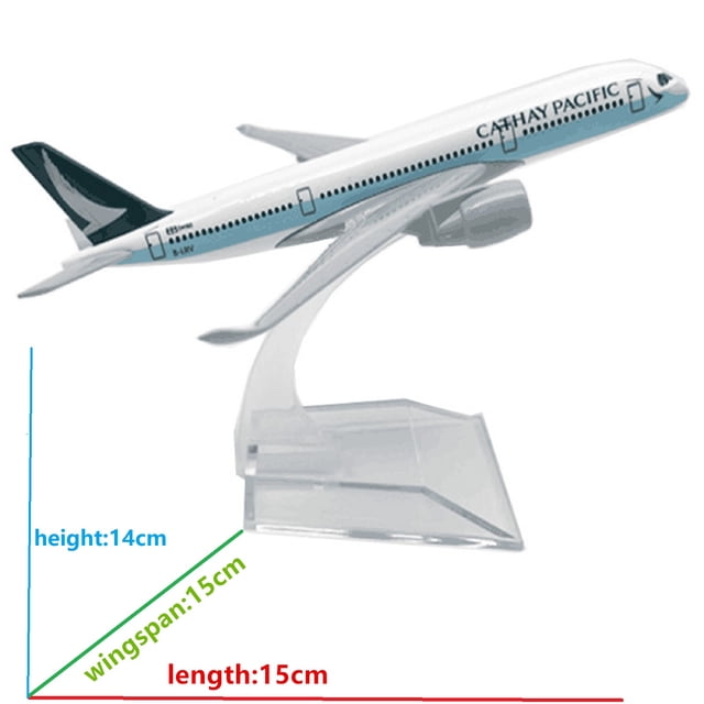 Military Aviation Model 1/400 Scale Asia Cathay Pacific A350 Alloy Plane Model for Collectors