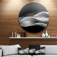 thumbnail image 2 of Designart Glittering Silver Pattern' Disc Abstract Circle Metal Wall Art, 2 of 3
