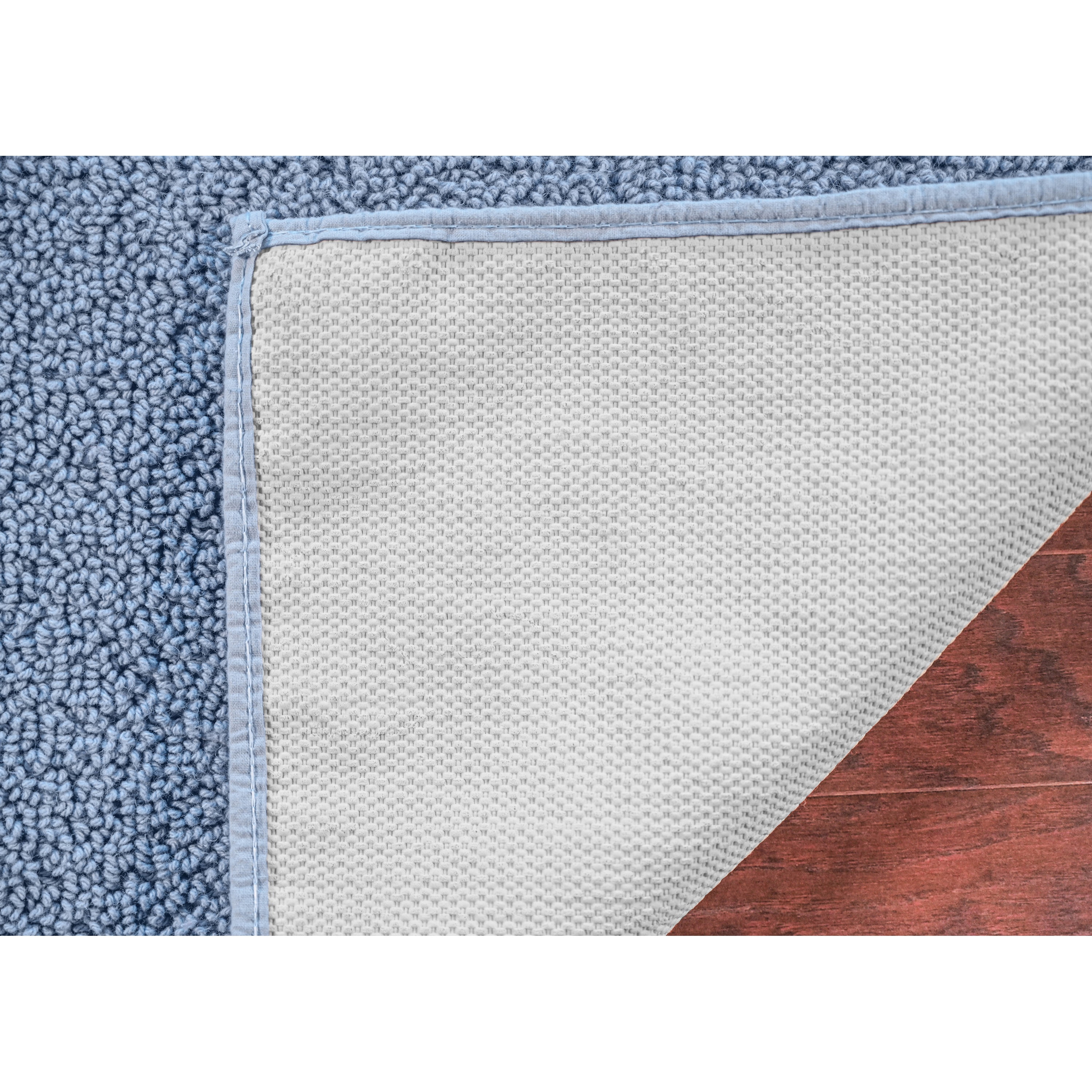 Garland Rug Queen Cotton Washable Sky Blue Bath Runner, 22" x 60"