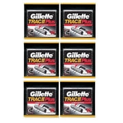 Gillette Trac II Plus Refill Razor Blades 10 ct. (Pack of 6)