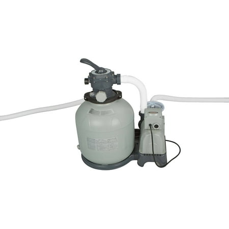 Intex Krystal Clear Sand Filter Pump for Above Ground Pools, 3000 GPH Pump Flow Rate, 110-120V with