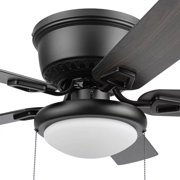Honeywell Braystone 42 in Indoor LED Ceiling Fan with Pull Chain, Matte Black