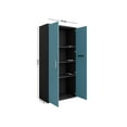 thumbnail image 3 of Eiffel 73.43" Garage Cabinet with 4 Adjustable Shelves in Blue Gloss, 3 of 7