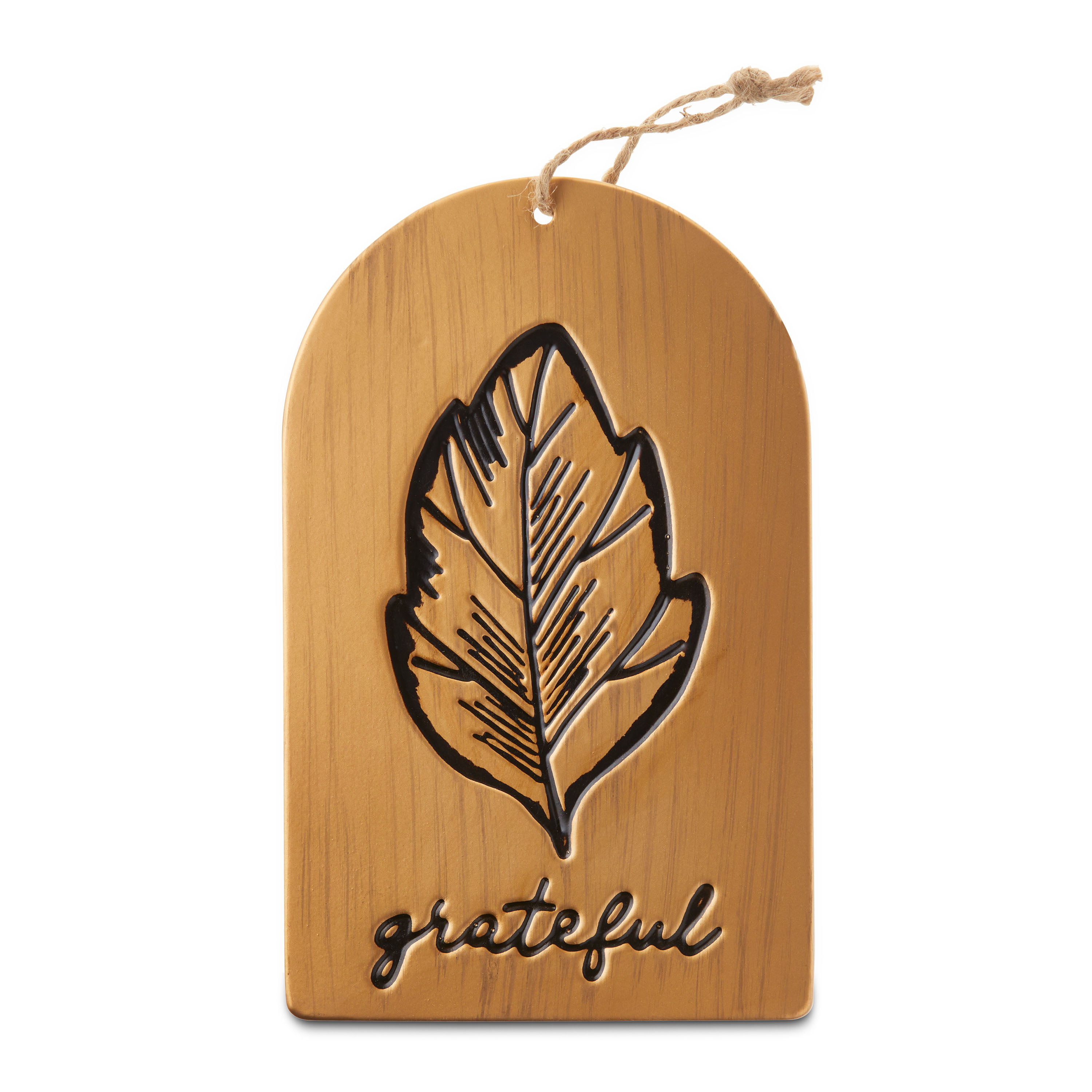 WAY TO CELEBRATE! Way To Celebrate Harvest Grateful Tag Hanging Sign Decoration, 8"