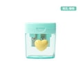 thumbnail image 3 of YiJuHui 2pcs Double Hole Pencil Sharpener with Cover, Portable Oval Manual Sharpener for Office Art Supplies, Leak-Proof Transparent Storage B, 3 of 4