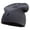Charcoal, variant on Lighting Bolt Embroidered Big Size Cotton Short Beanie - Black XL-3XL