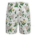 thumbnail image 6 of Naloa Lilies Flowers Men's Beach Shorts, Surfing shorts, Swim trunks, Quick Dry Swim Trunks for Surfing Beach Fun - Medium, 6 of 9