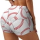 thumbnail image 1 of Fotbe Baseballs Shorts Sin Costuras – Shorts Deportivos de Cintura Alta para Mujer, Elásticos para Gimnasio, Yoga, Running o Ciclismo-Small, 1 of 8