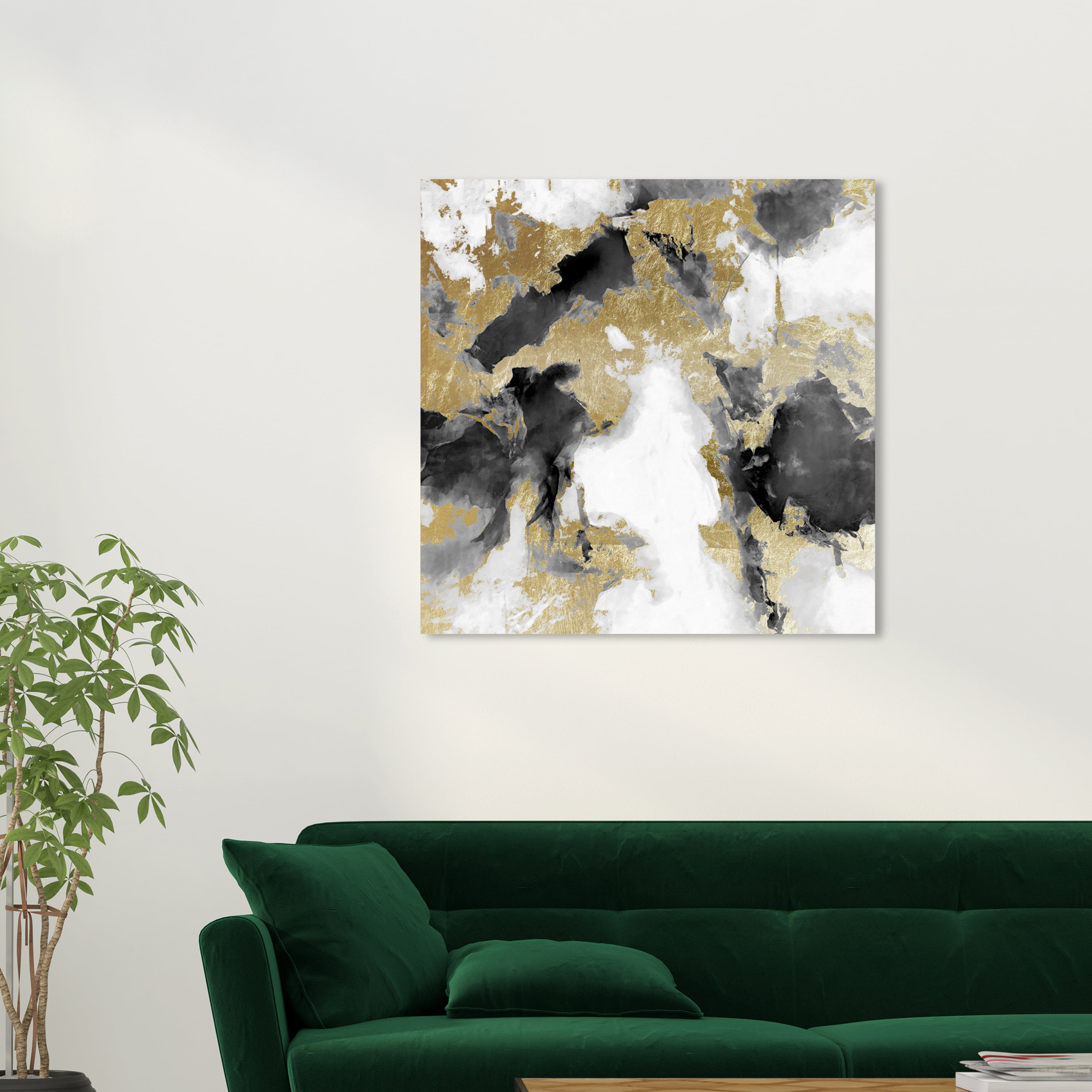 Wynwood Studio Fashion and Glam Wall Art Canvas Prints 'Articles de Voyage Gold Leaf' Home Dcor, 30 x 45, Gold, White