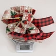 thumbnail image 4 of Hazel Tech Christmas Decorative Plaid Faux Linen Webbing Bows For Christmas Ornaments Xmas Tree Decoration, 4 of 5