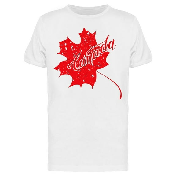 Canada Red Maple Leaf T-Shirt Men -Image by Shutterstock, Male Large
