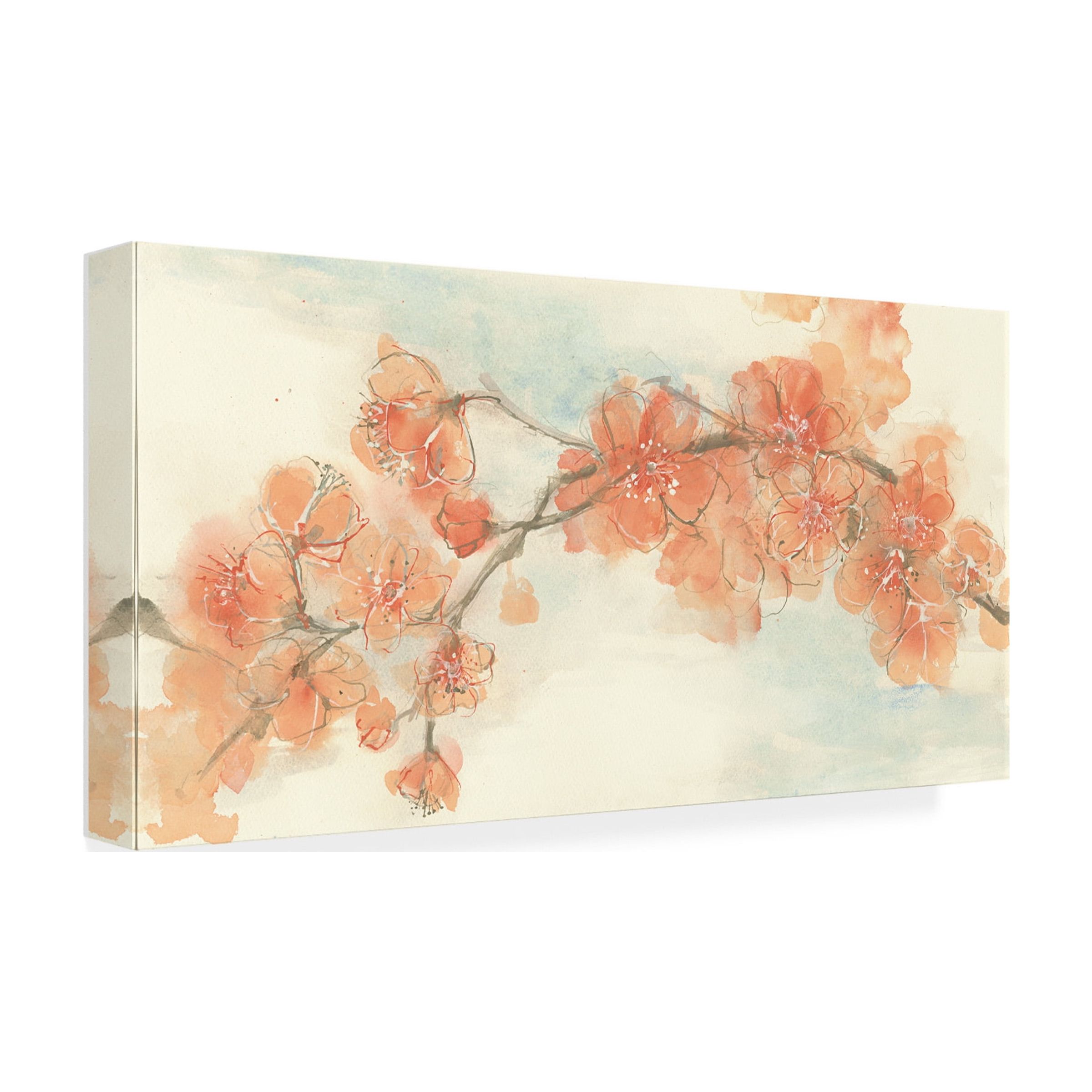 Chris Paschke 'Peach Blossom Ii' Canvas Art