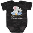 thumbnail image 3 of Inktastic My Meemaw Loves Me to the Moon and Back Elephant Family Boys or Girls Baby Bodysuit, 3 of 5