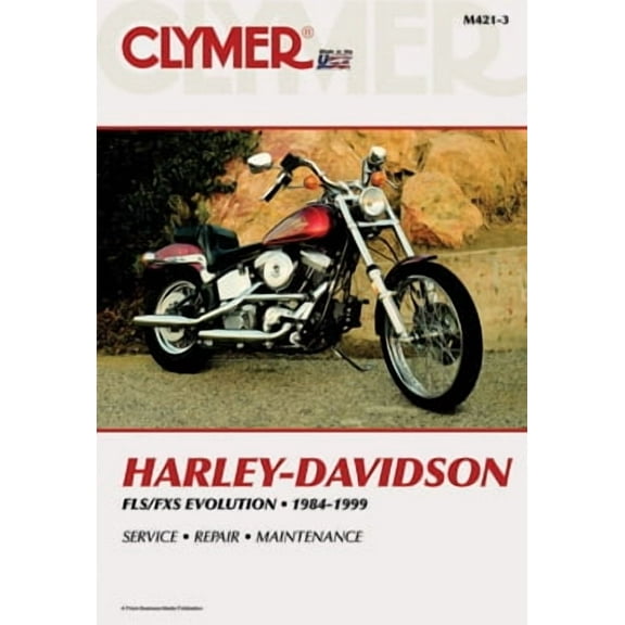 Clymer Repair/Service Manual '84-99 Harley FLS/FXS Evolution EVO (M421-3)