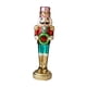 thumbnail image 2 of Figura de cascanueces de Navidad, muñeco de cascanueces de cristal brillante, estante creativo para fiestas, escritorio, decoración navideña navideña, Grande, 2 of 9