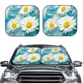 thumbnail image 2 of Fotbe Daisy Flowers 2-Piece Car Windshield Sun Shade | Sun Blocker for Car Windshield | Foldable Automotive Interior Accessories for Sun Protection-Medium, 2 of 7