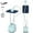 Blue, variant on Advwin 2000W Standing Garment Steamer with 10 Steam Levels, 2.7L Tank for 90 Min Steam, Dual Rod Adjustable Height, Vertical & Flat Ironing with Accessories (Green)