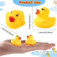 thumbnail image 4 of 100 Pcs Mini Yellow Rubber Bath Duck Float Ducks Mini Rubber Duckies, 4 of 4