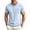 A29-Light Blue, variant on Kalauyu Mens Summer Short Sleeve Print Shirts Contrast Rib Turn Down Collar with Chest Pocket Breathable Knit Golf Tops