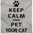 thumbnail image 2 of Keep Calm Pet Your Cat Kitty Lovers Men's Graphic T Shirt Tees Brisco Brands X, 2 of 4