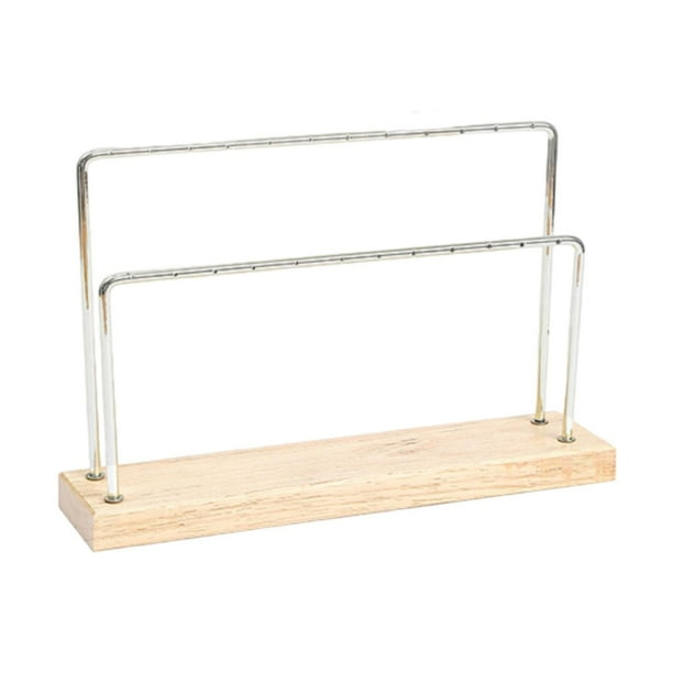 Soporte para pendientes, expositor de joyas, base estable decorativa, práctico Doble nivel