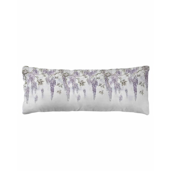 Vintage Tree Branch Flower Watercolor Body Pillow Cover, Pillowcase Protectors with Zipper, Breathable Decorative Throw Pillow Case Cover, Pillow Shams for Couch Sofa 20x60Inch