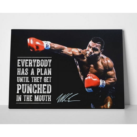 Mike Tyson Quote Poster or Wrapped Canvas
