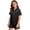 F200-Black, variant on FYDUU Girls Outfits Sets Summer Pajamas Soft Kids Sleepwear Solid Color Short Sleeve Shirt And Shorts Set Button Down Loungewear Sets 4-5 Years
