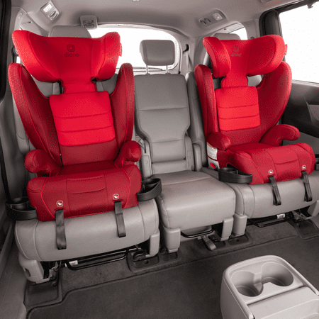 Diono Monterey XT Latch 2-in-1 Expandable Booster Car Seat, Red