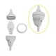 thumbnail image 3 of [Actualizado] Pieza de repuesto del kit de válvula de respaldo G52 - Limpiador de piscinas - Vida útil mejorada de la válvula, carcasa mejorada resistente a las grietas (blanco), 3 of 5