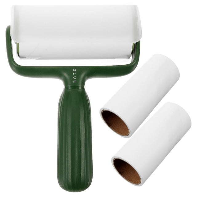 Shisuyan 1 Ensemble Rouleau Anti-Peluches pour Poils d'Animaux Rouleau Adhésif avec Recharge de Rouleau Anti-Peluches