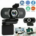 thumbnail image 1 of 2021 Newest Webcam with Microphone 1080P USB Computer Camera Full HD Widescreen Web Camera for Desktop PC Laptop Mac Zoom Skype Google Meeting Video Calling Conference Teaching Business G, 1 of 1