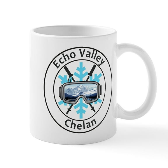 CafePress - Echo Valley Ski Area Chelan Washington Mugs - 11 oz Ceramic Mug - Novelty Coffee Tea Cup