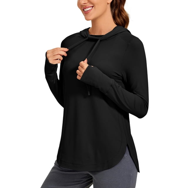 Buzo CRZ YOGA con Capucha y Mangas Largas para Gimnasio y Deportes