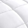 thumbnail image 3 of Chezmoi Collection White Down Alternative Comforter Oversized Queen - 3-Piece All Seasons Lightweight Comforter Set - Microfiber Comforter Duvet Insert with Corner Tabs, 3 of 8