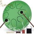 thumbnail image 1 of Tambor de acero MENGBEI de 6 pulgadas y 8 notas con bolsa y libro, 1 of 7