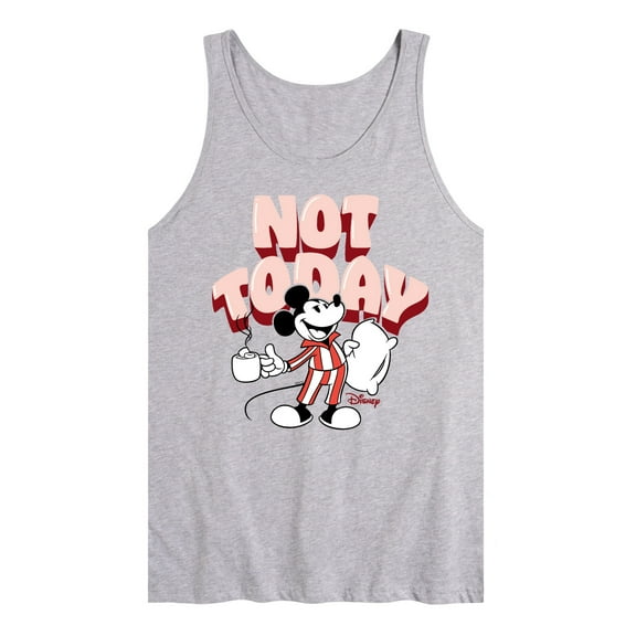 Disney - Mickey & Friends - Mickey Staying in for the Day - Not Today - Men's Jersey Tank Top