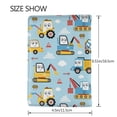 thumbnail image 3 of Pofeuu Building Truck Print Travel Document Organizer Passport Holder Men Women for Family (6.5 in x 4.5 in),Wallet Holder Credit Card Clutch Bag Case, 3 of 5
