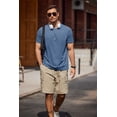 thumbnail image 4 of Men's Crew Neck T-Shirt Casual Muscle Tee Slim Fit Bodybuilding Athletic Casual T Shirt, 4 of 6