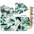 thumbnail image 5 of Hawaiian Button Down Shirts for Women Casual Short Sleeve Floral Print Blouses Summer Tops, 5 of 5