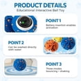 thumbnail image 4 of Interactive Dog Ball, Smart Dog Toy Automatic Moving, Rotating & Bouncing, E-TPU Material, Interactive Dog Toys for Small & Medium & Large Dogs for Aggressive Chewers, Yellow, 4 of 4
