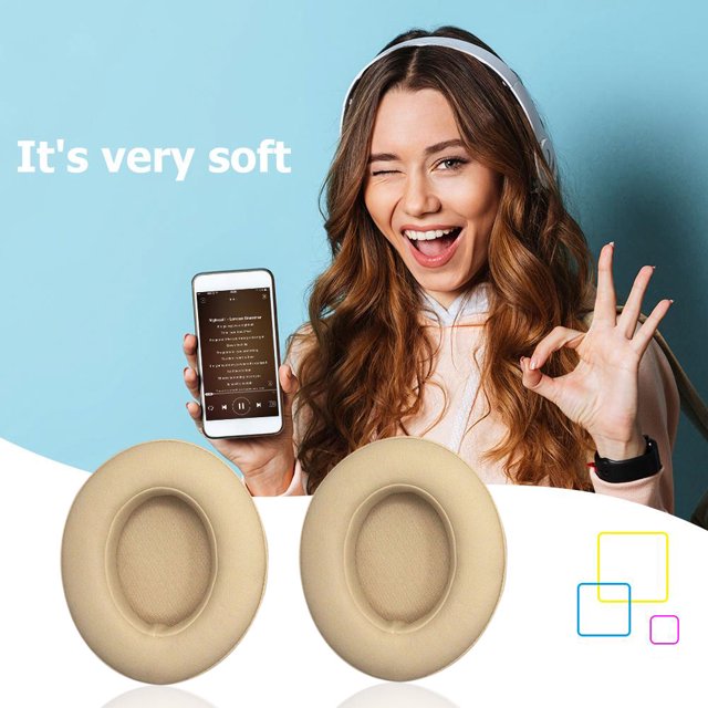 Audífonos 1 par de almohadillas para los oídos con aislamiento de ruido para Beat Studio 3 3.0 (Beige) Ehuebsd Para estrenar