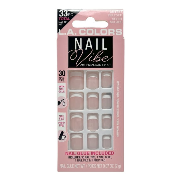 L.A. COLORS Nail Vibe, Beloved, 30 Pieces