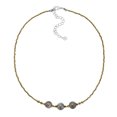thumbnail image 2 of Celestial Beauty Three Round Labradorite Fashion Gold Beads Necklace, 2 of 5