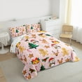 thumbnail image 3 of Castle Fairy Children Gingerbread Man 3-Piece Full Size Comforter Sets,Christmas Tree Bedding Comforter Set,Festival Xmas Lightweight Bedding Sets,Super Cozy Room Decor, 3 of 8