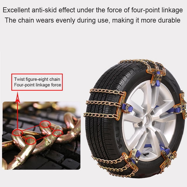 Cadenas antideslizantes para neumáticos, cadenas para nieve para automóviles, cadenas para nieve para automóviles, cadenas para nieve para neumáticos, diseño exquisito