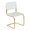 All-White, variant on Breuer Chair Company Marcel Breuer B32 Cesca Cane Cantilever Side Chair w/ Brass Steel Frame Black Wood & Black Cane (Made in Italy) by Furnish Theory