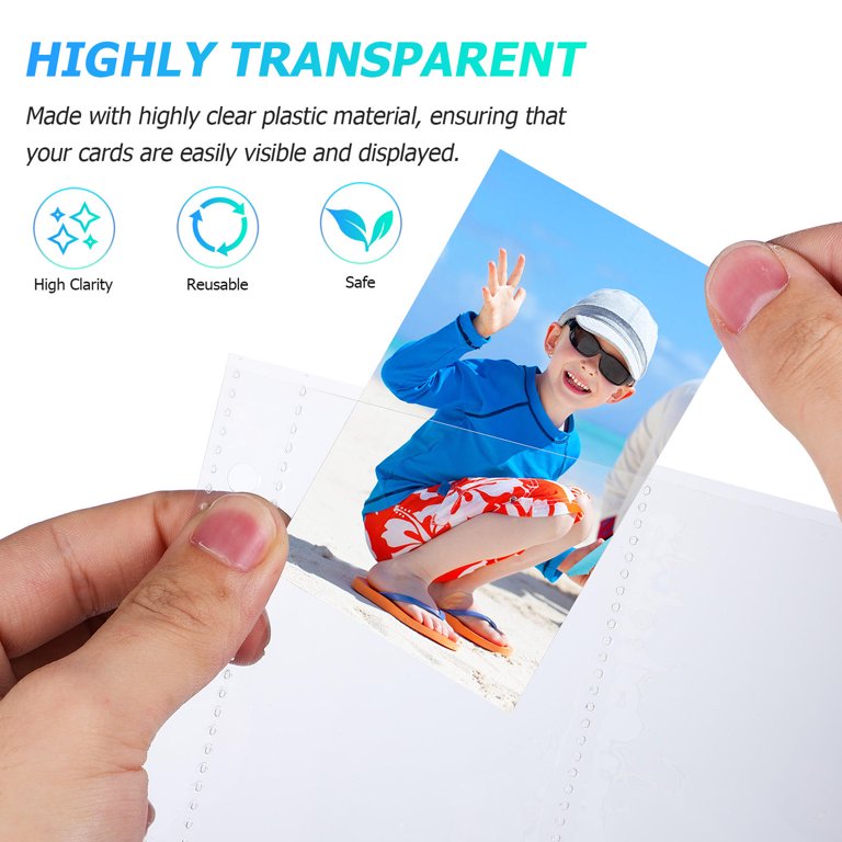 LOLIPPYY 50pcs Clear Trading Card Sleeves, Highly Transparent Protective  Binder Pages for Collectors and Craft Use, Multi-Color - Walmart.com