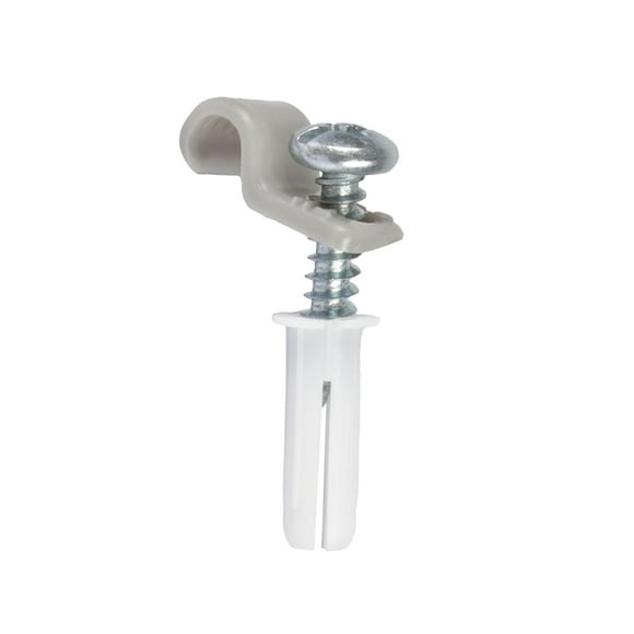 Pack De 2 Grapas Para Tubo Thorsman Gris Con Taquetes 5-7